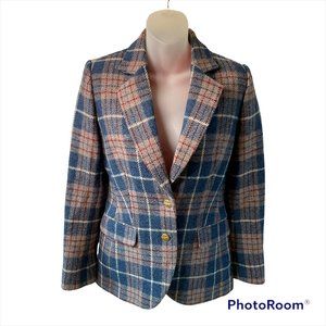 Harris Tweed Womens Single Breasted Blazer Size XS